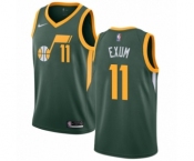 Youth Nike Utah Jazz #11 Dante Exum Green Swingman Jersey - Earned Edition