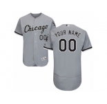 Men's Majestic Chicago White Sox Customized Grey Flexbase Authentic Collection MLB Jersey