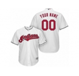 Youth Majestic Cleveland Indians Customized Replica White Home Cool Base MLB Jersey