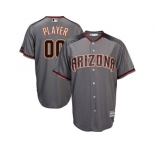 Men's Arizona Diamondbacks Majestic Gray 2017 Cool Base Authentic Custom Jersey