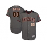 Men's Arizona Diamondbacks Majestic Gray 2017 Flex Base Authentic Custom Jersey