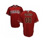 Men's Majestic Arizona Diamondbacks Customized Authentic Red Brick Cool Base MLB Jersey