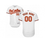 Men's Majestic Baltimore Orioles Customized White Flexbase Authentic Collection MLB Jersey