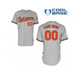 Youth Majestic Baltimore Orioles Customized Authentic Grey Road Cool Base MLB Jersey