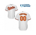 Youth Majestic Baltimore Orioles Customized Replica White Home Cool Base MLB Jersey