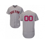 Men's Majestic Boston Red Sox Customized Grey Flexbase Authentic Collection MLB Jersey