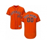 Men's Majestic Houston Astros Customized Orange Flexbase Authentic Collection MLB Jersey