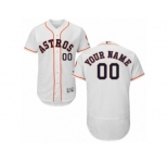 Men's Majestic Houston Astros Customized White Flexbase Authentic Collection MLB Jersey