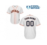 Youth Majestic Houston Astros Customized Authentic White Home Cool Base MLB Jersey