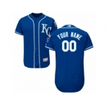 Men's Majestic Kansas City Royals Customized Blue Flexbase Authentic Collection MLB Jersey