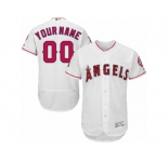 Men's Majestic Los Angeles Angels of Anaheim Customized White Flexbase Authentic Collection MLB Jersey