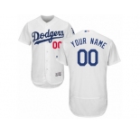 Men's Majestic Los Angeles Dodgers Customized White Flexbase Authentic Collection MLB Jersey