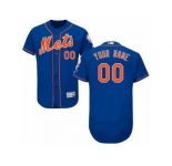Men's Majestic New York Mets Customized Royal Blue Flexbase Authentic Collection MLB Jersey
