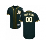 Men's Majestic Oakland Athletics Customized Green Flexbase Authentic Collection MLB Jersey