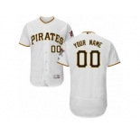 Men's Majestic Pittsburgh Pirates Customized White Flexbase Authentic Collection MLB Jersey