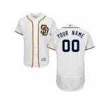 Men's Majestic San Diego Padres Customized White Flexbase Authentic Collection MLB Jersey