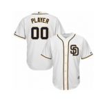 Youth Majestic San Diego Padres Customized Replica White Home Cool Base MLB Jersey