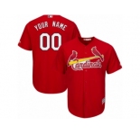 Women's Majestic St. Louis Cardinals Customized Replica Red Alternate Cool Base MLB Jersey