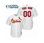 Women's Majestic St. Louis Cardinals Customized Replica White Home Cool Base MLB Jersey
