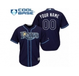 Women's Majestic Tampa Bay Rays Customized Authentic Navy Blue Alternate Cool Base MLB Jersey