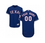 Men's Majestic Texas Rangers Customized Royal Blue Flexbase Authentic Collection MLB Jersey