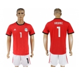 Egypt #1 Hadari Red Home Soccer Country Jersey