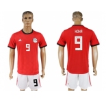 Egypt #9 Koka Red Home Soccer Country Jersey
