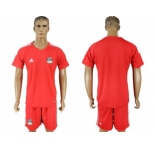 Egypt Blank Red Goalkeeper Soccer Country Jersey
