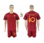 Roma #10 Totti Red Retire Soccer Club Jersey