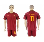 Roma #11 M.Salah Red Home Soccer Club Jersey