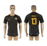 Roma #13 Peres Sec Away Soccer Club Jersey