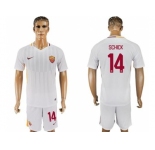 Roma #14 Schick Away Soccer Club Jersey