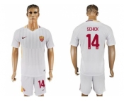 Roma #14 Schick Away Soccer Club Jersey