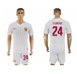 Roma #24 Florenzi Away Soccer Club Jersey