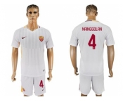 Roma #4 Nainggolan Away Soccer Club Jersey