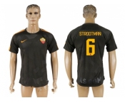 Roma #6 Strootman Sec Away Soccer Club Jersey