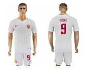 Roma #9 Dzeko Away Soccer Club Jersey