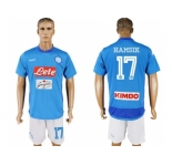 Naples #17 Hamsik Blue Home Soccer Club Jersey