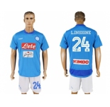 Naples #24 L.Insigne Blue Home Soccer Club Jersey