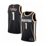 Youth Atlanta Hawks #1 Evan Turner Swingman Black Basketball Jersey - 2019-20 City Edition