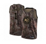 Youth Atlanta Hawks #1 Evan Turner Swingman Camo Realtree Collection Basketball Jersey