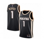 Youth Atlanta Hawks #1 Tracy Mcgrady Swingman Black Basketball Jersey - 2019-20 City Edition