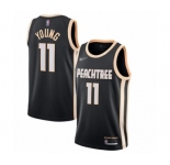 Youth Atlanta Hawks #11 Trae Young Swingman Black Basketball Jersey - 2019-20 City Edition
