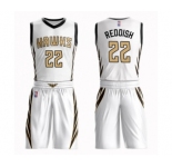 Youth Atlanta Hawks #22 Cam Reddish Swingman White Basketball Suit Jersey - City Edition