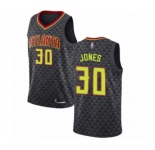 Youth Atlanta Hawks #30 Damian Jones Swingman Black Basketball Jersey - Icon Edition