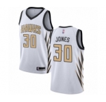 Youth Atlanta Hawks #30 Damian Jones Swingman White Basketball Jersey - City Edition
