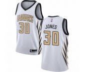 Youth Atlanta Hawks #30 Damian Jones Swingman White Basketball Jersey - City Edition