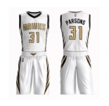 Youth Atlanta Hawks #31 Chandler Parsons Swingman White Basketball Suit Jersey - City Edition