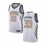 Youth Atlanta Hawks #33 Allen Crabbe Swingman White Basketball Jersey - City Edition