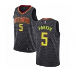 Youth Atlanta Hawks #5 Jabari Parker Swingman Black Basketball Jersey - Icon Edition